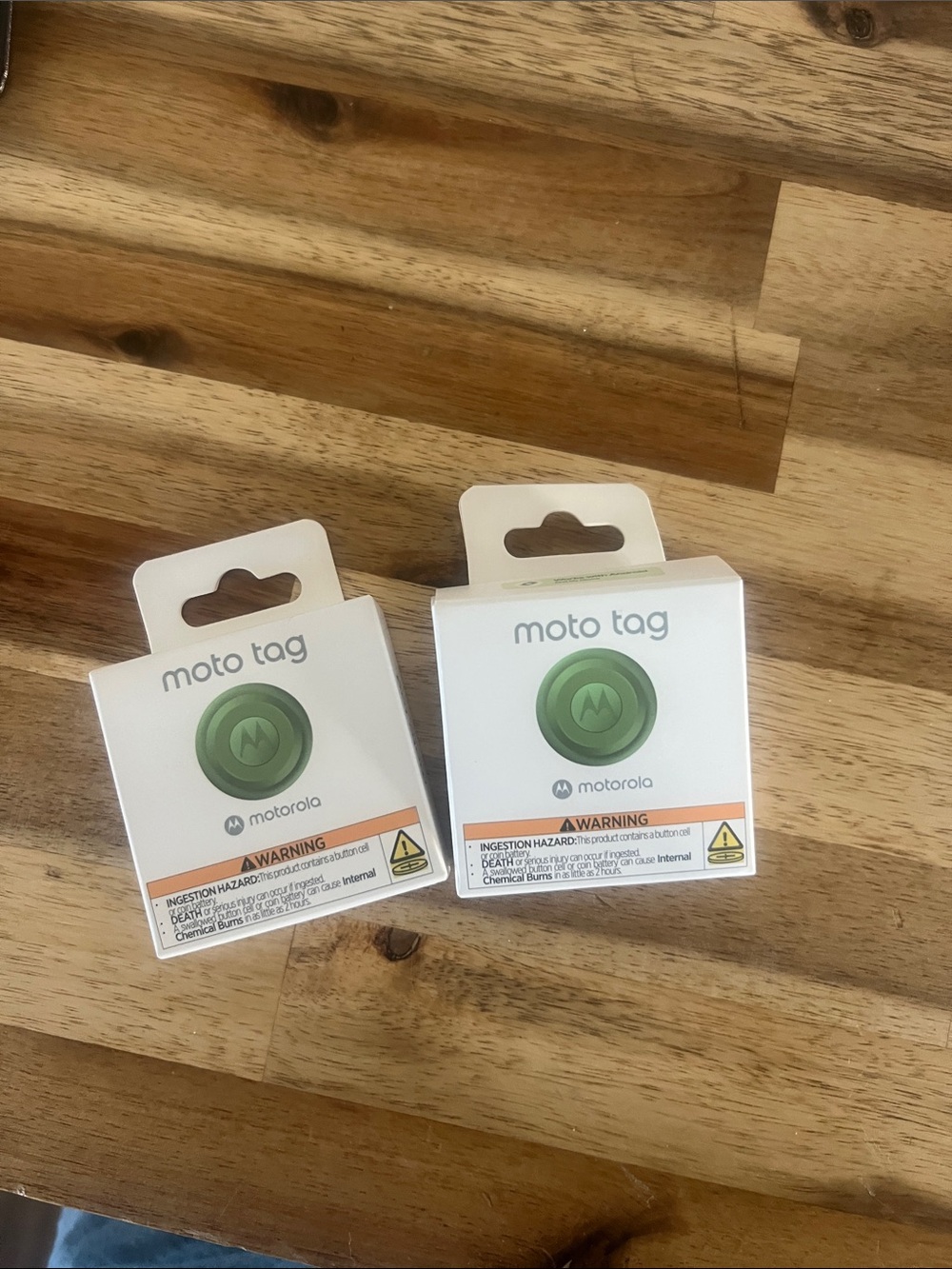 Motorola Green Moto Tag Bluetooth Trackers (Pair)